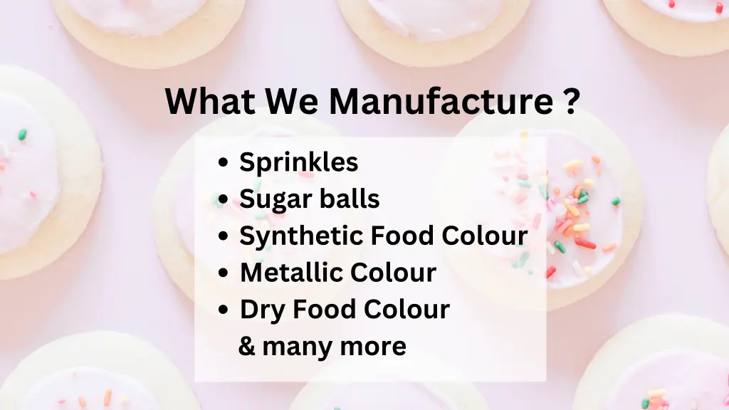 what we manufacture