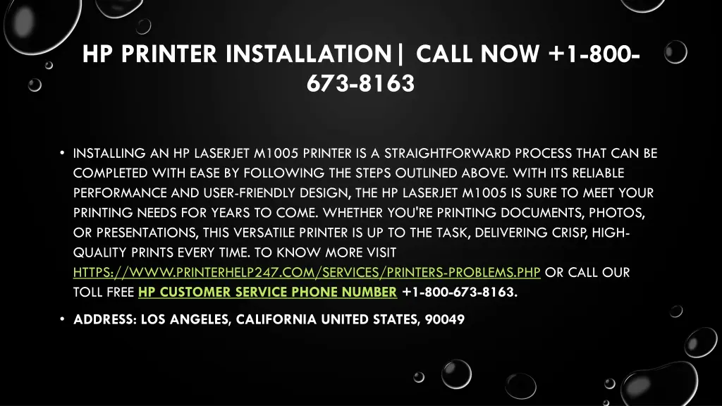 hp printer installation call now 1 800 673 8163 2