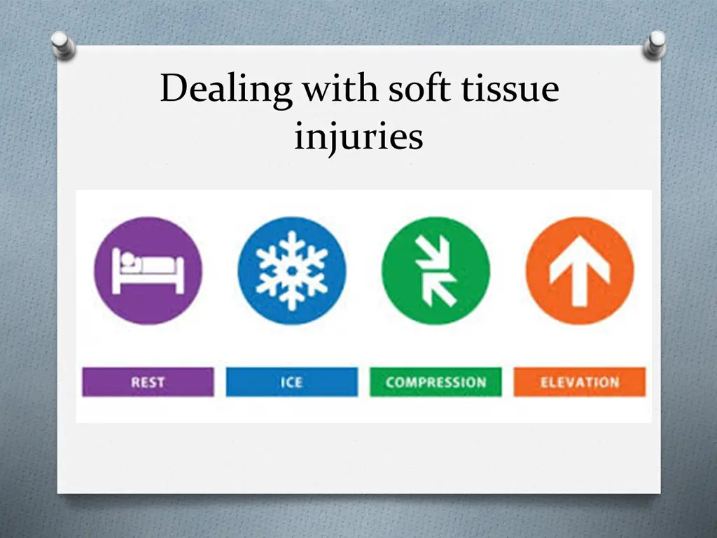 dealing with soft tissue injuries