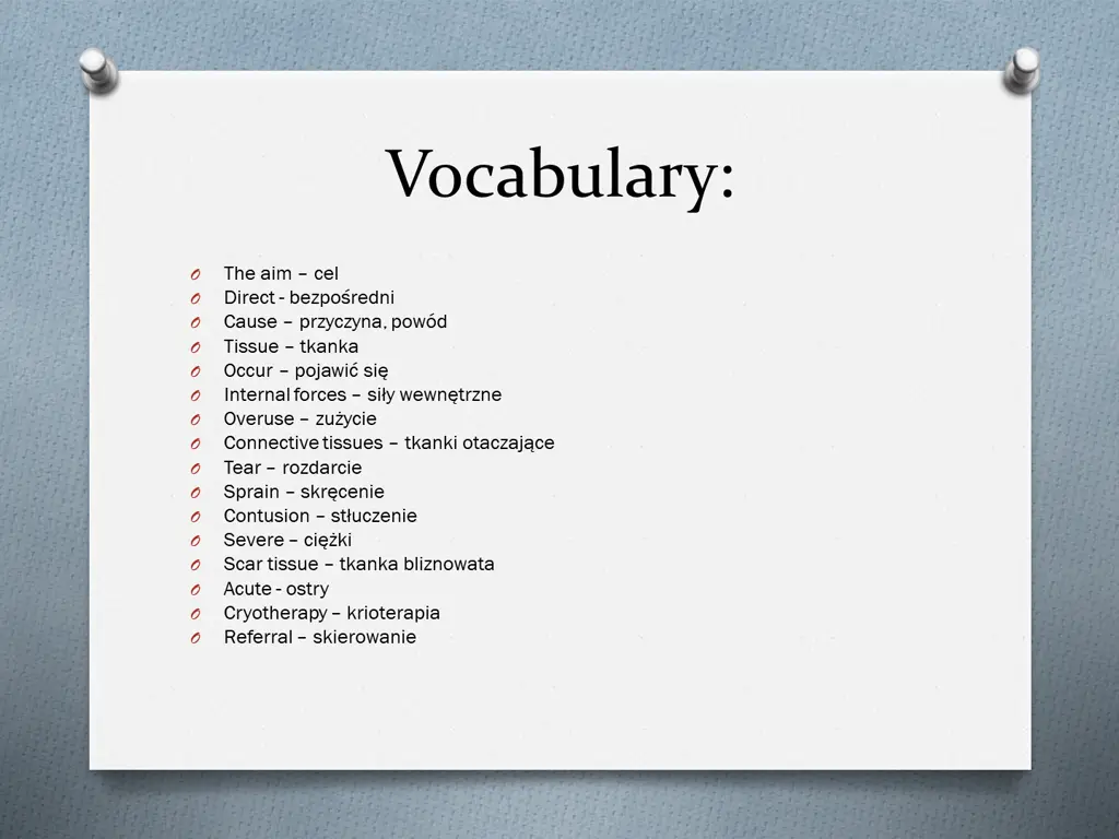 vocabulary