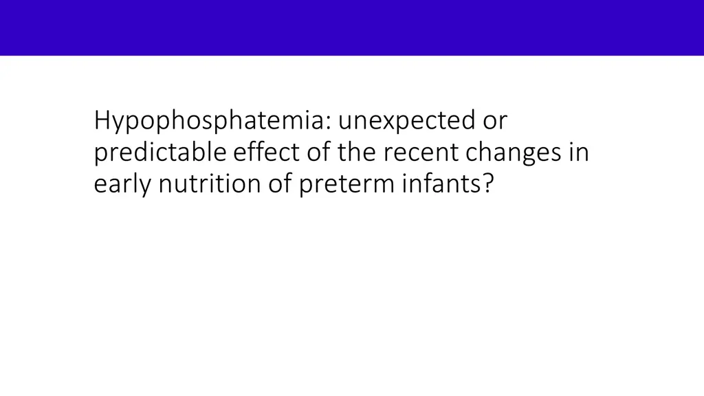 hypophosphatemia unexpected or predictable effect