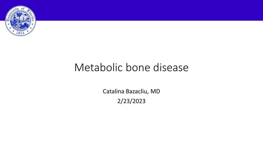 metabolic bone disease