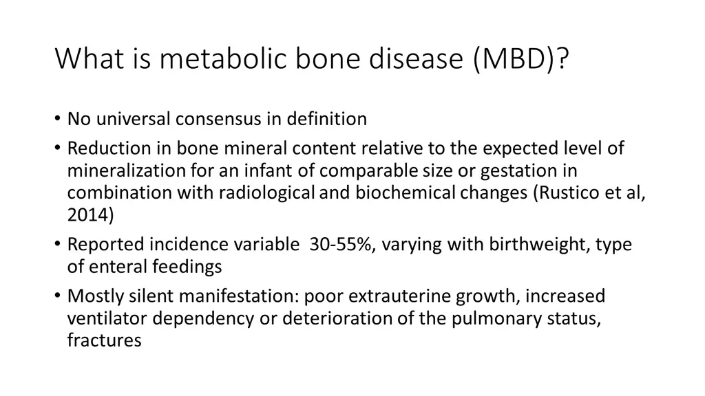 what is metabolic bone disease mbd