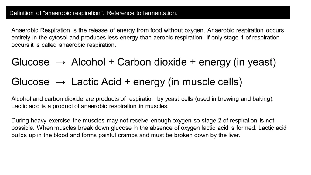 definition of anaerobic respiration reference