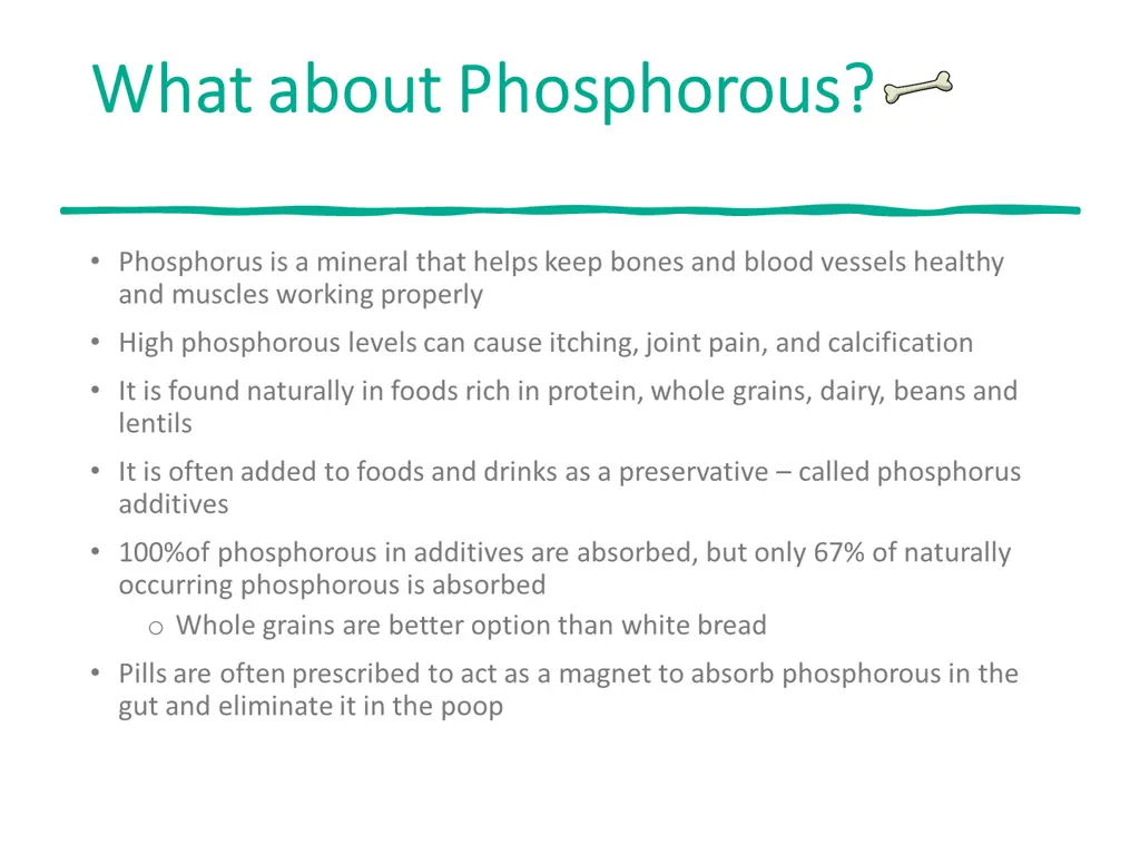 what about phosphorous what about phosphorous