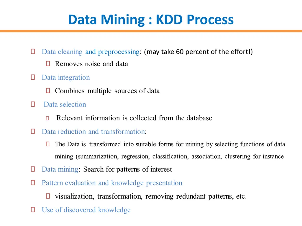 data mining kdd process