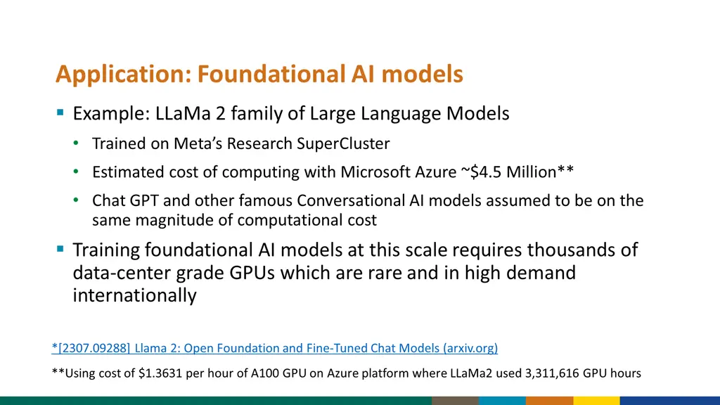 application foundational ai models