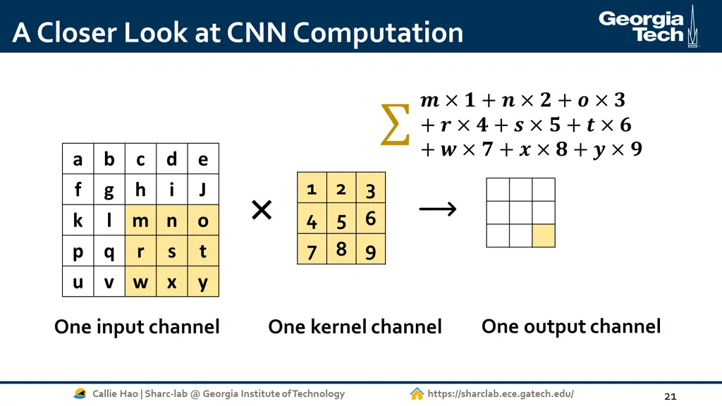 a closer look at cnn computation