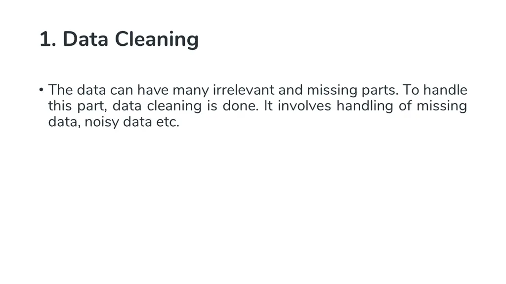 1 data cleaning