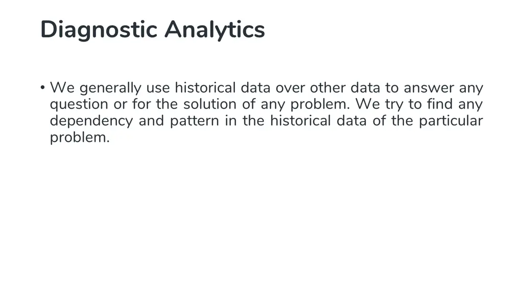 diagnostic analytics