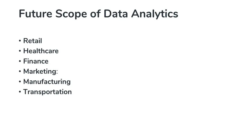 future scope of data analytics