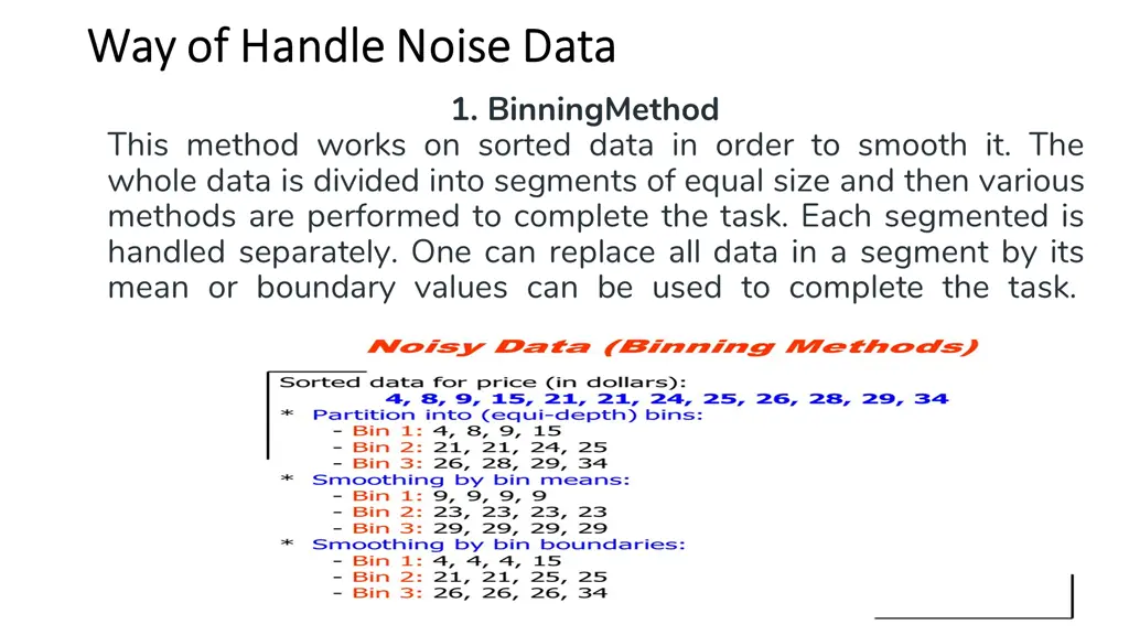 way of handle noise data way of handle noise data