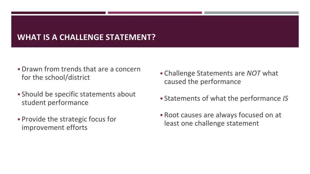 challenge statement