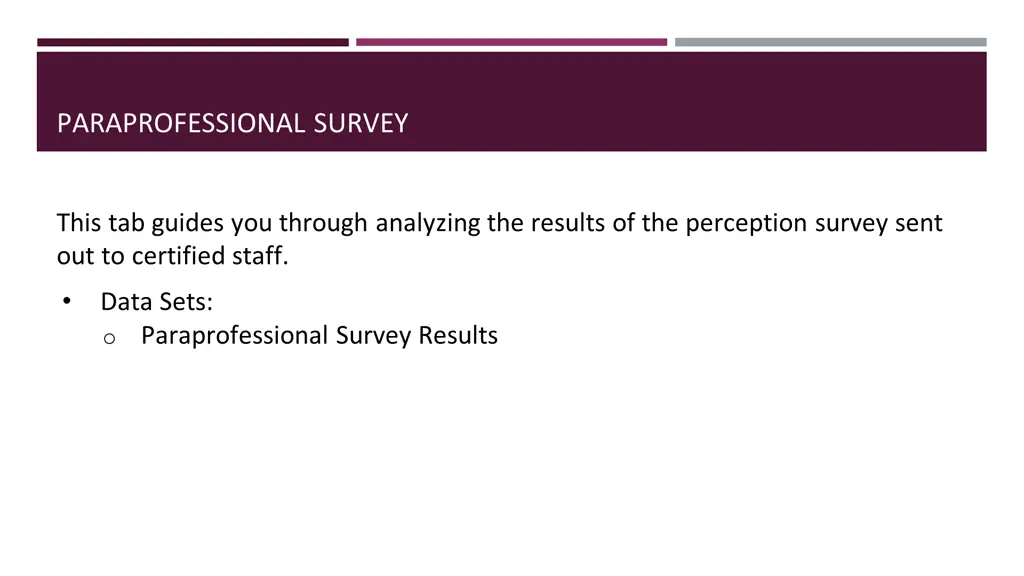 perception survey