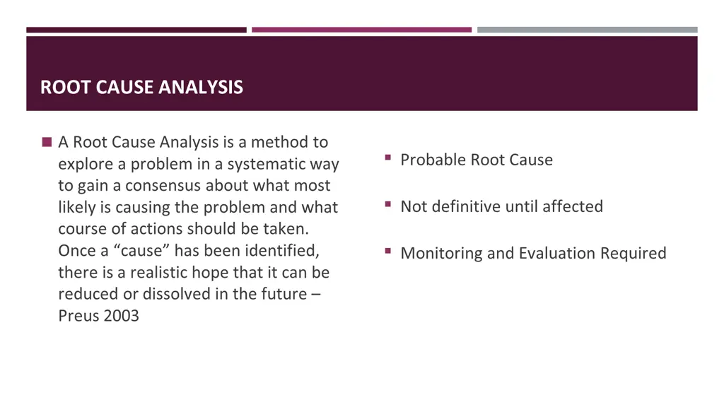 root cause analysis overview