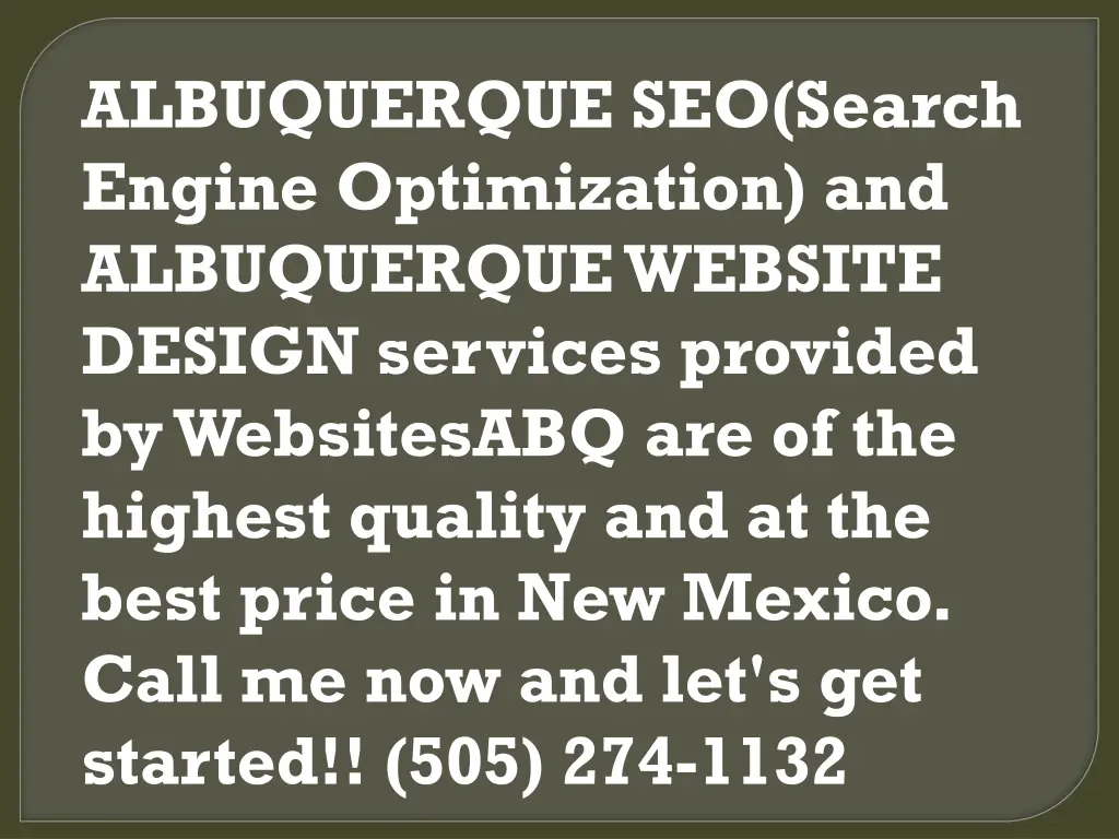 albuquerque seo search engine optimization