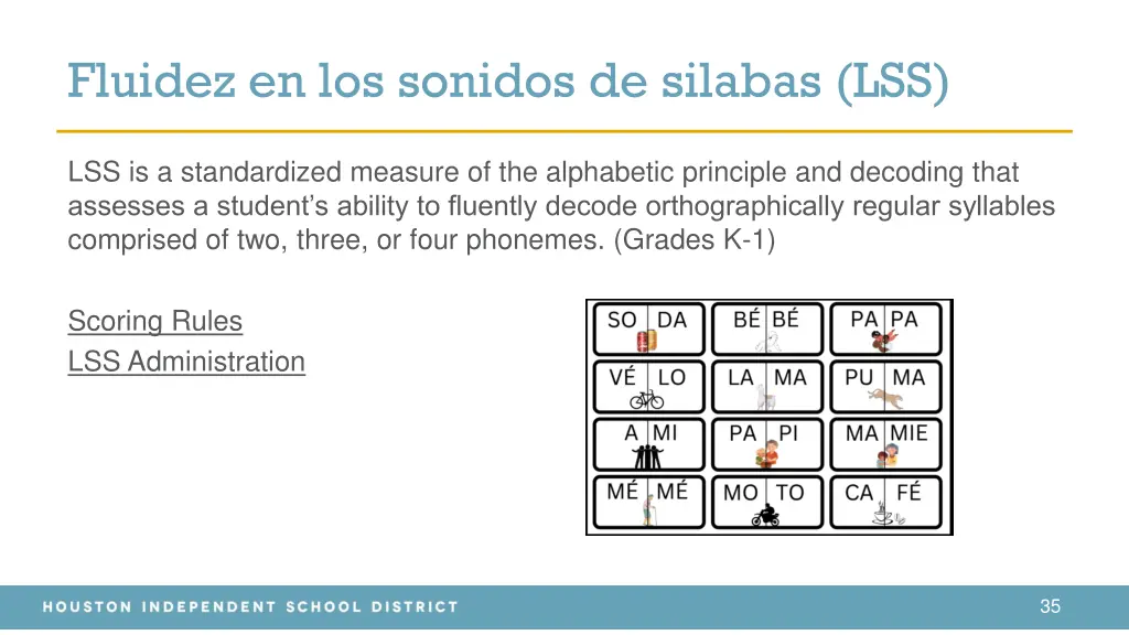 fluidez en los sonidos de silabas lss