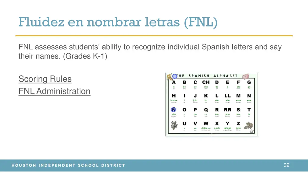 fluidez en nombrar letras fnl