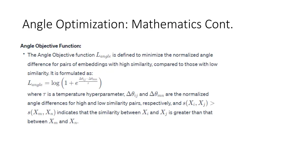 angle optimization mathematics cont 1