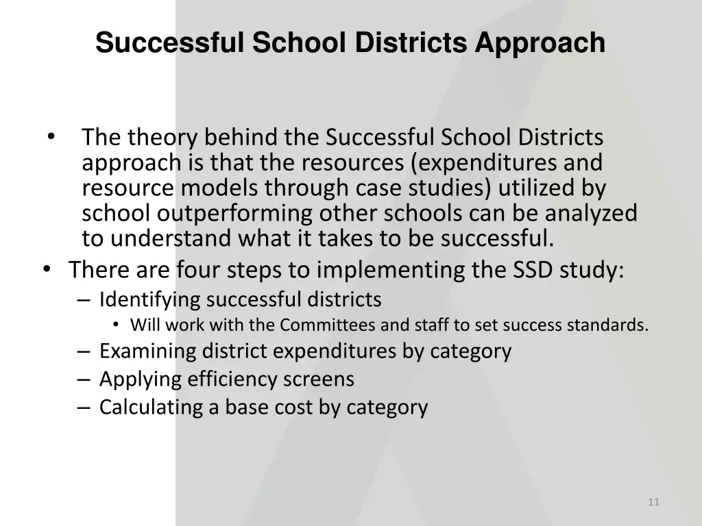 successful school districts approach