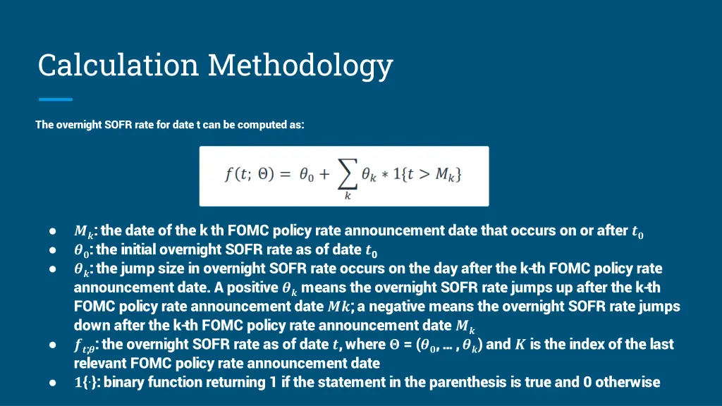 calculation methodology 1