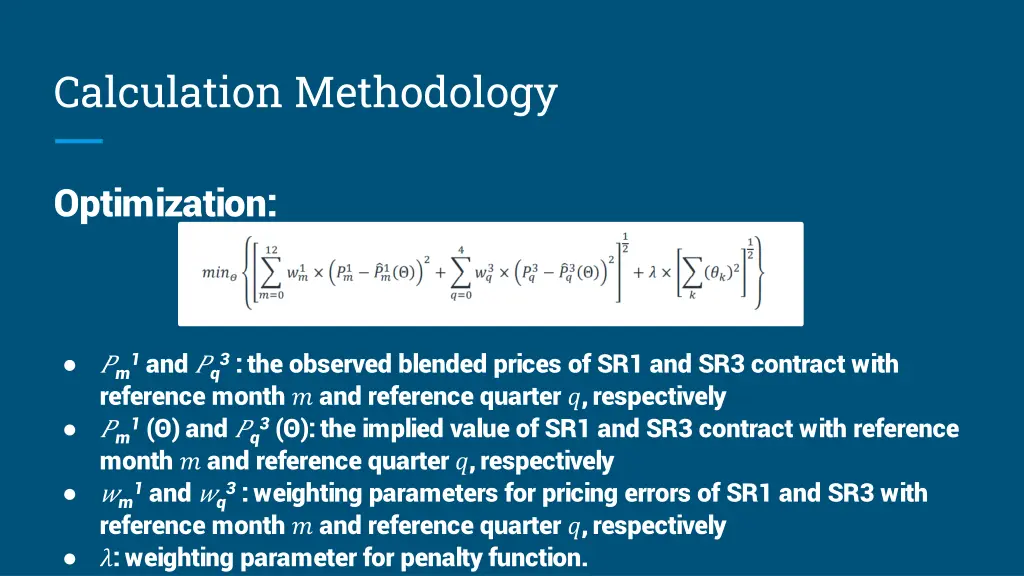 calculation methodology 3