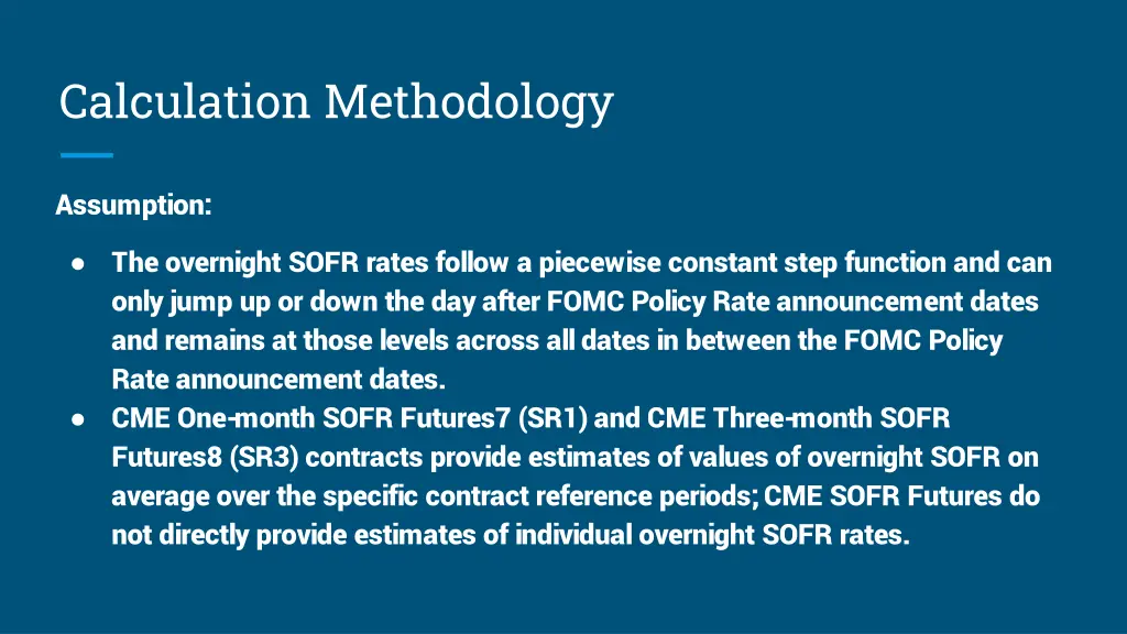 calculation methodology