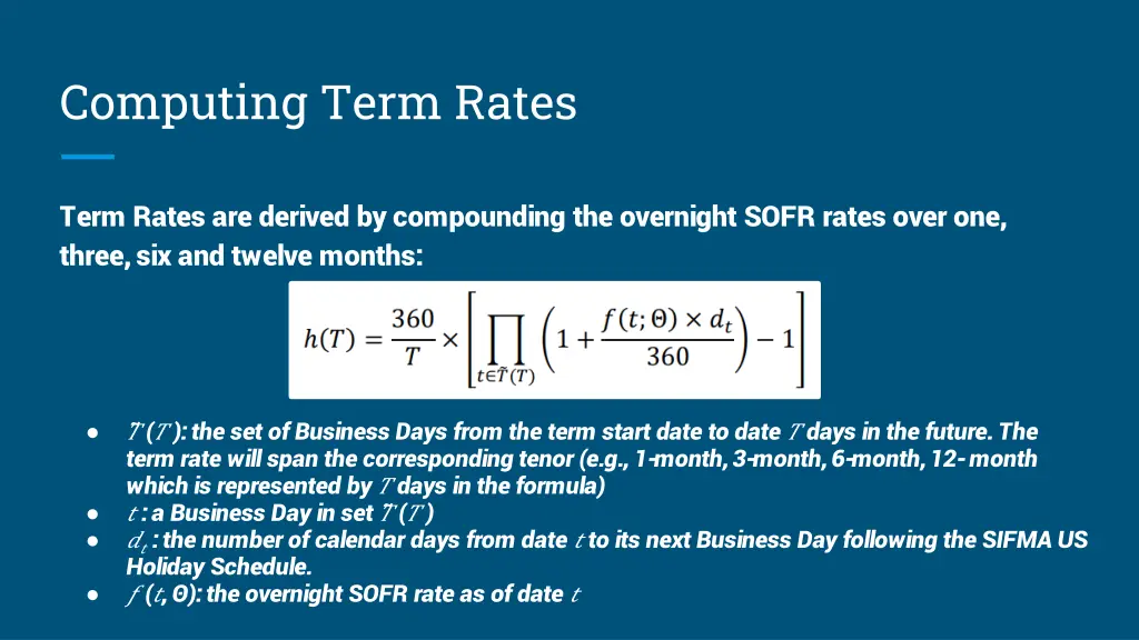 computing term rates