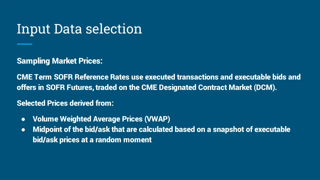 input data selection 1