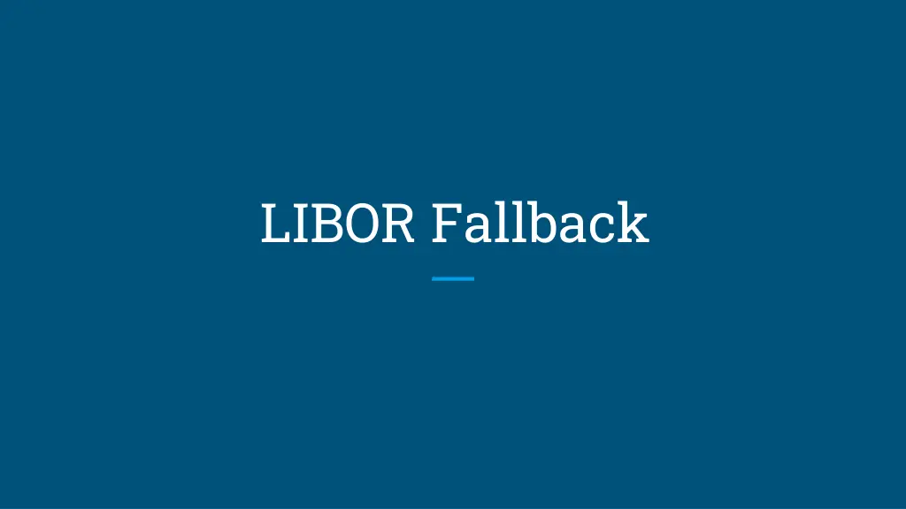 libor fallback