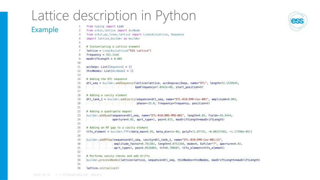 lattice description in python example