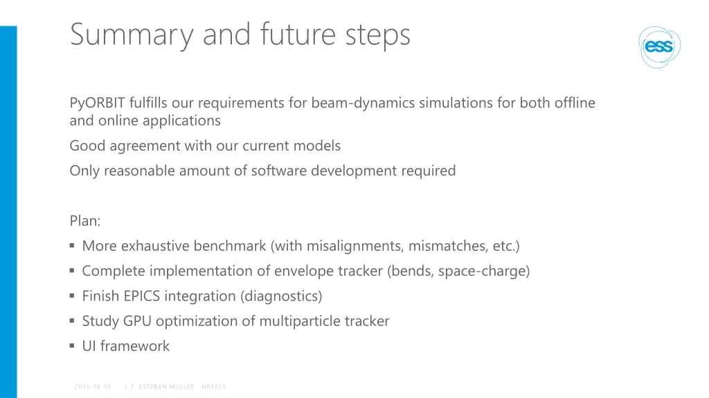 summary and future steps