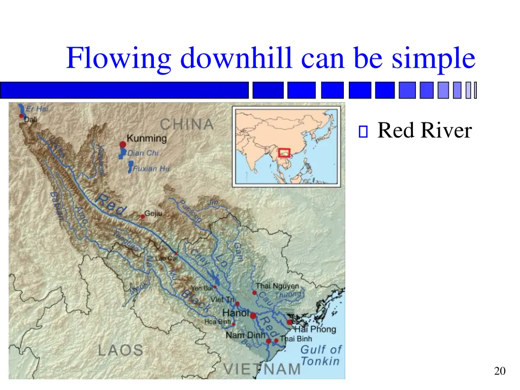 flowing downhill can be simple