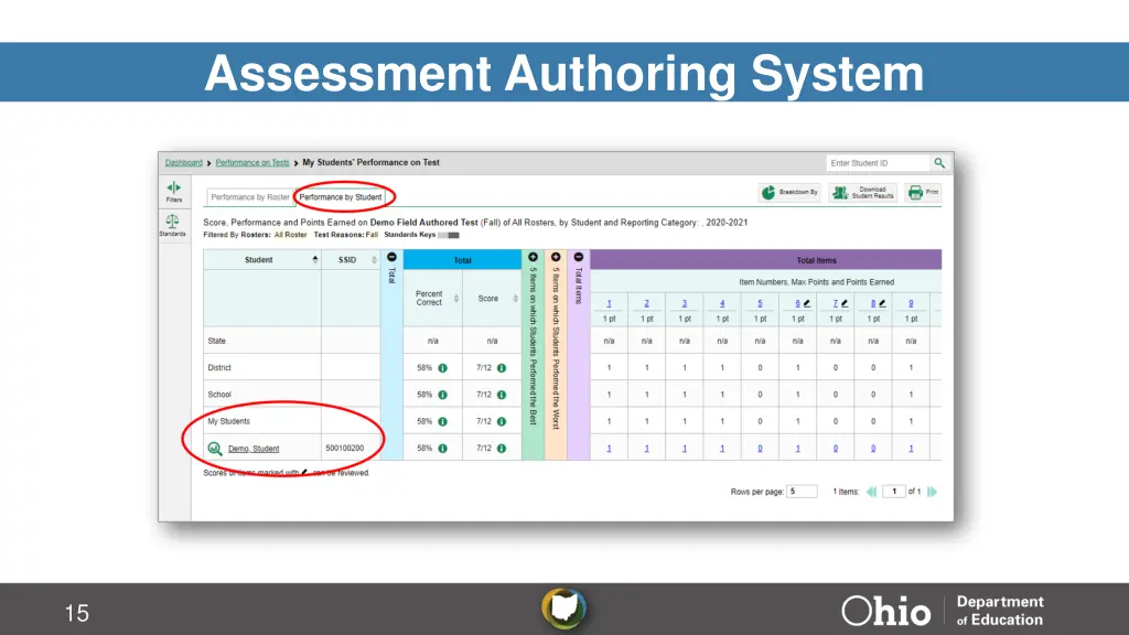 assessment authoring system 14