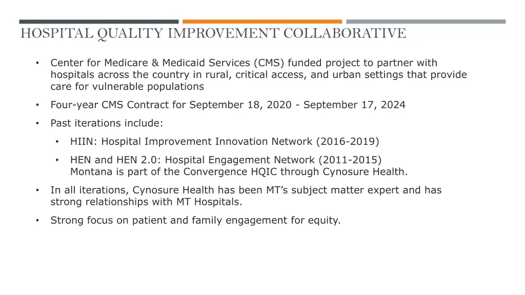 hospital quality improvement collaborative
