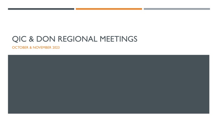 qic don regional meetings