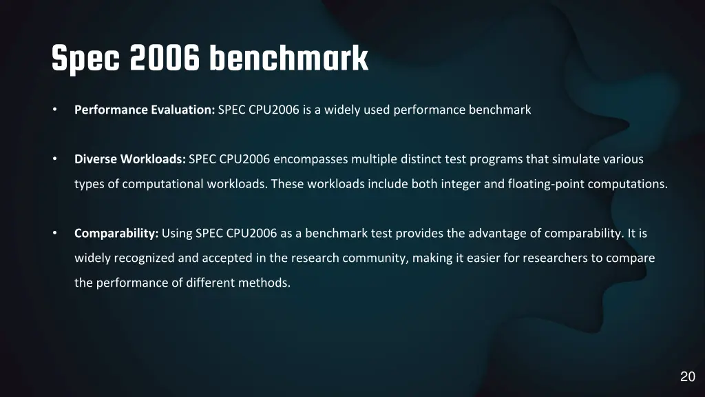 spec 2006 benchmark