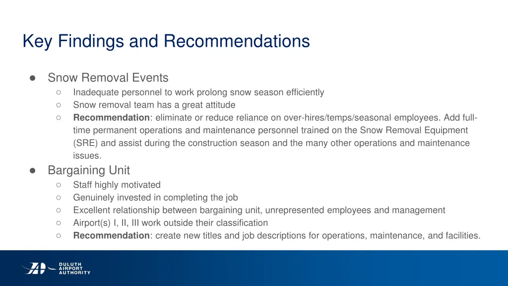 key findings and recommendations 2