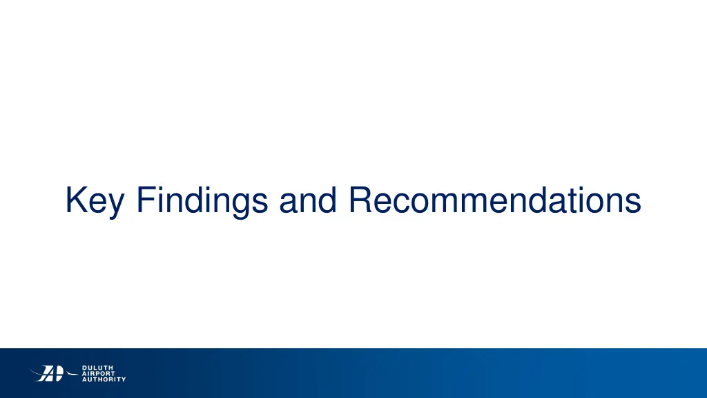 key findings and recommendations