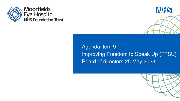 agenda item 9 improving freedom to speak up ftsu