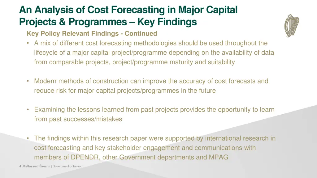 an analysis of cost forecasting in major capital 2