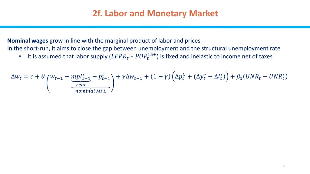 2f labor and monetary market