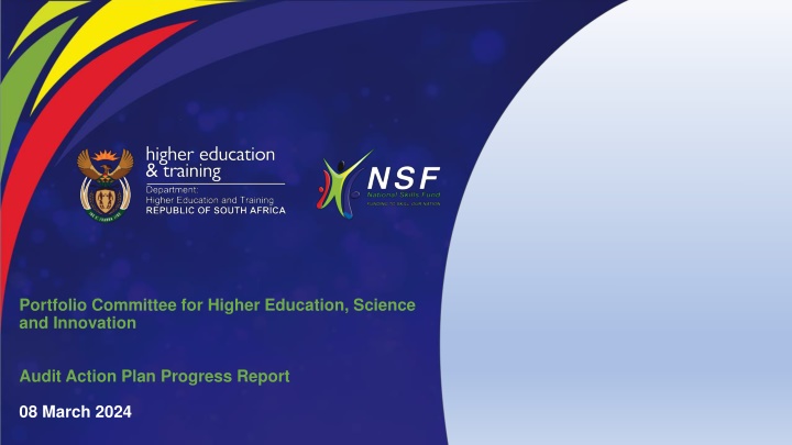 portfolio committee for higher education science