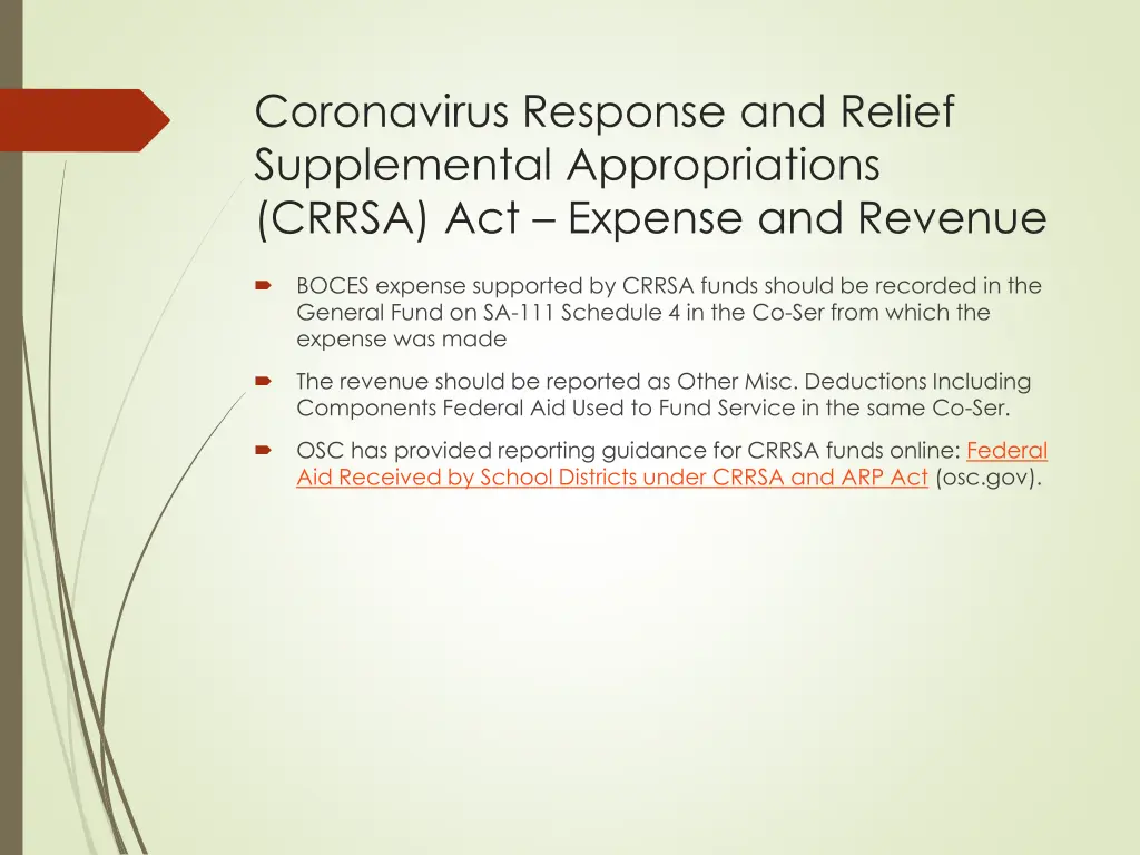 coronavirus response and relief supplemental 1