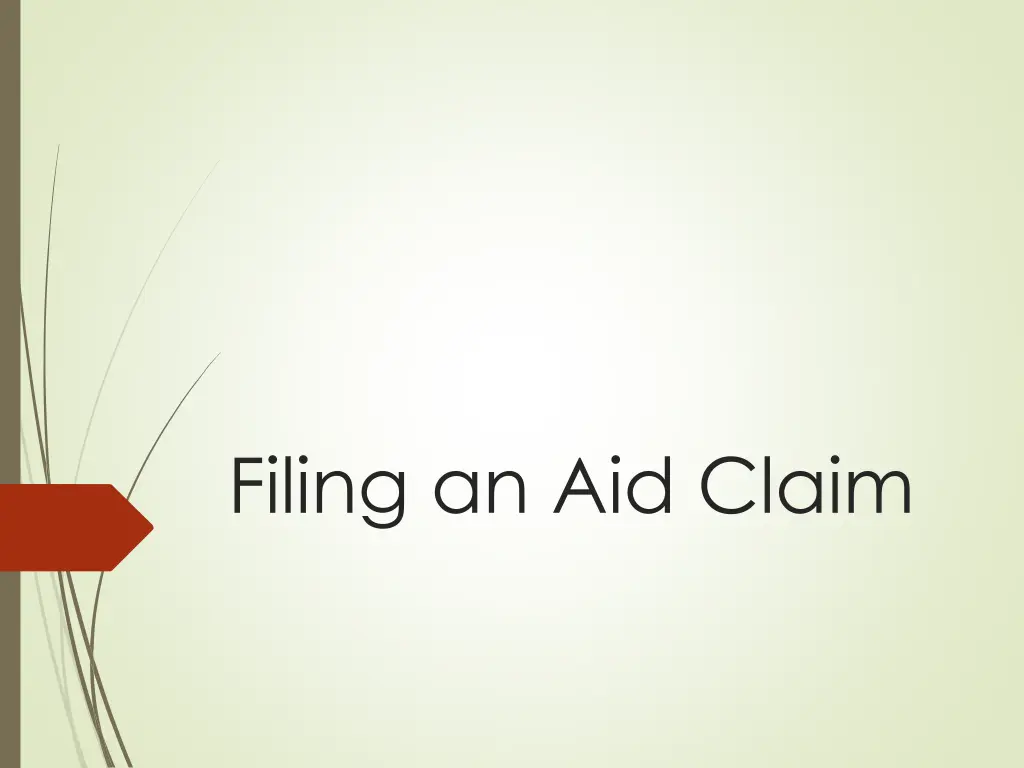 filing an aid claim