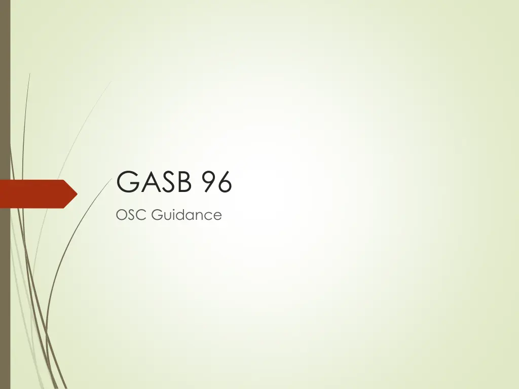 gasb 96 osc guidance