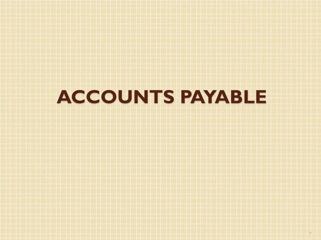 accounts payable