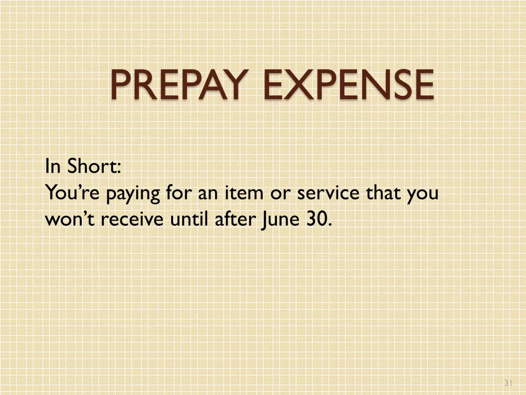 prepay expense