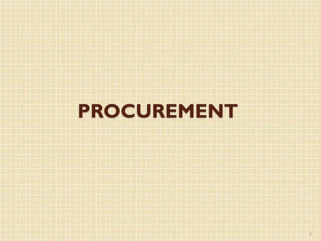 procurement