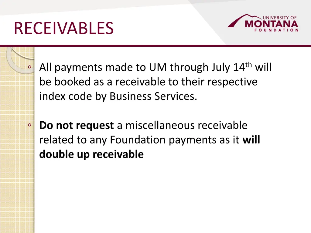 receivables